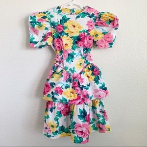 Vintage 80’s/90’s floral Dress, Made in the USA